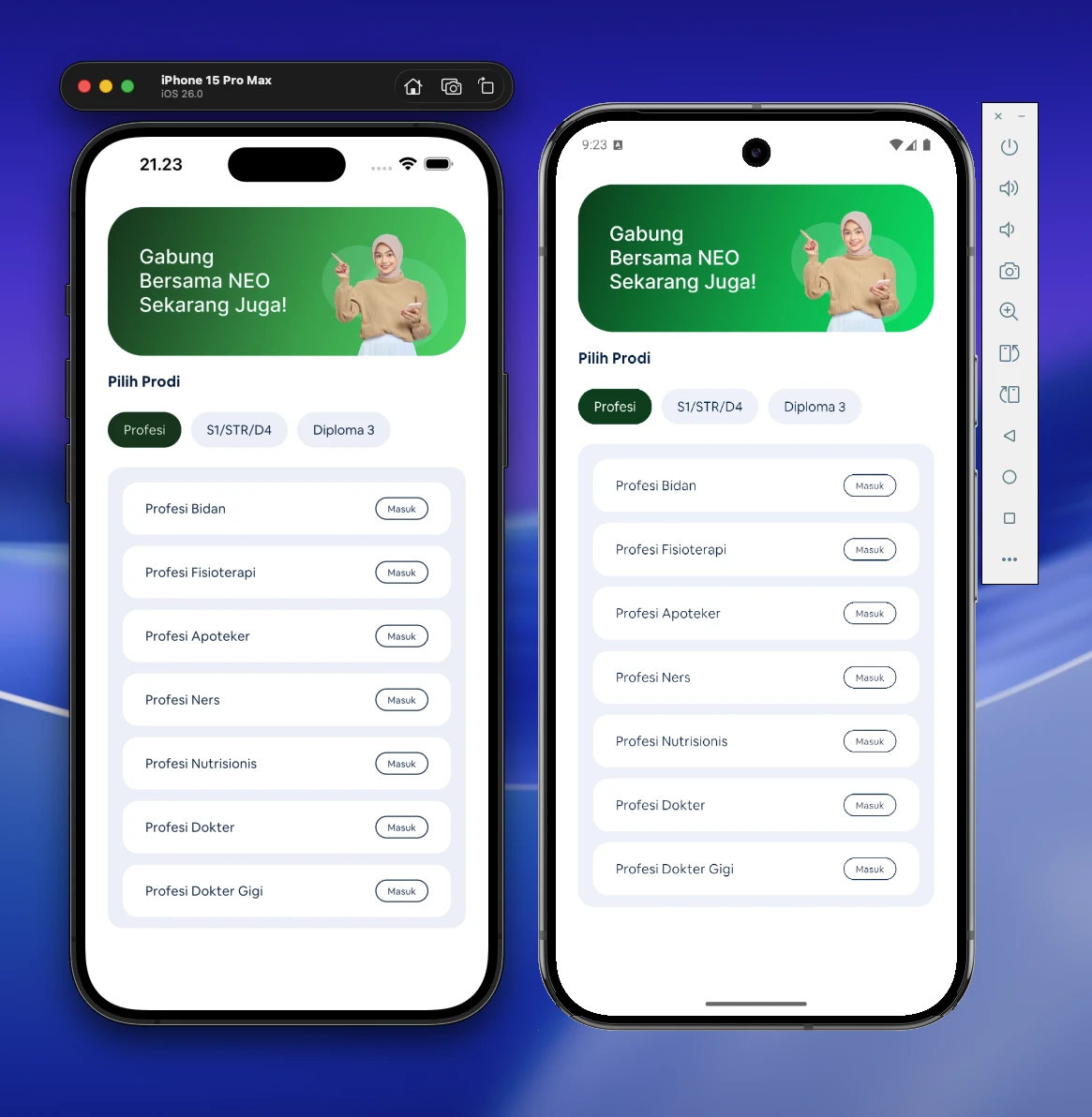 Profession Selection